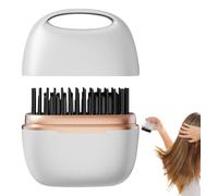 Mini Lisseur Sans Fil Et Boucleur Cheveux 2En1,2-En-1 Mini Lisseur En Céramique,Petit Lisséur Portatif,3 Températures Réglables 90°c-200°c,Cheveux De Génie Et Barbes D'hommes,Double Tension (1*Blanc)