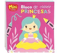 Mini Livros Bloco de Colorir - Princesas