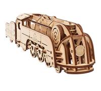 Mini Locomotive UGEARS - Puzzle mécanique 3D en Bois - Modèle de Train à Monter soi-même pour Adultes et Adolescents - Petit Casse-tête - Kit de Construction