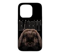 Mini Lop Tête de Lapin Forêt Faune Nature Lapin Coque pour iPhone 15 Pro