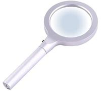 Mini loupe de poche 20X LED lampe avec une poche circulaire pour personnes âgées avec faible vision pour lire la dégénérescence maculaire loupe