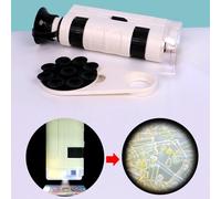Mini Loupe De Poche Pour Enfants, Microscope À Grossissement 80-120x