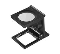 Mini Loupe Pliable, Loupe Compte-fils Pliant Pliable avec LED, Loupe de Table Compte-fils, Loupe de Lecture Grande Lentille pour Travail Bureau Maison Réparation Hobby Artisanat