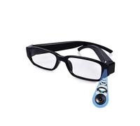 Mini lunettes de caméra espion HD avec enregistreur vocal, lunettes portables discrètes pour caméra cachée, enregistrement en boucle, idéales pour les réunions, les conférences, les notes et les