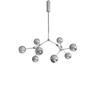 101 Copenhagen Drop Chandelier Globe Mini Kronleuchter, Chrome