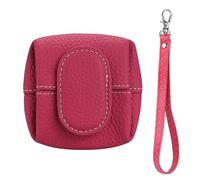 Mini Lychee Pattern Coin Purse, New Top Grain Leather Solid Color Change Pouch, Small Casual Change Wallet for Women (#S)
