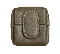 Mini Lychee Pattern Coin Purse, Solid Color Buckle Key Earphone Storage Bag, Casual Change Pouch for Daily Use (Army Green)