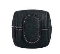 Mini Lychee Pattern Coin Purse - Top Grain Leather Small Wallet with Zipper & Key Buckle, Solid Color Casual Storage Pouch for Coins, Keys, Earphones & Daily Essentials (#10)
