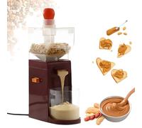 Mini Machine À Beurre de Cacahuète, Machine Électrique Multifonction pour les Beurres de Noix, Moulin À Céréales de 500 Ml, Facile À Nettoyer, pour Cacahuètes, Noix de Cajou, Amandes, Noisettes