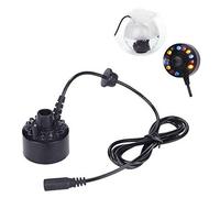 Mini Machine à brouillard 12 LED à ultrasons fabricant nébler LED brouillard Machine à fumée Diffuseur Mist Maker Convient pour les fontaines intérieures ou extérieures