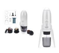Mini machine à café électrique portable 3 en 1 compatible avec Nespresso et Dolce Gusto, café rituel expresso automatique 3 en 1 (blanc)
