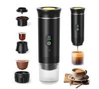 Mini Machine a Cafe Portable 3 en 1 - Cafetière Portable 20 bars Avec USB-C, Machine à café de camping auto-chauffante - Compatible avec café moulu & capsules - Pour randonnée, bureau, camping-car