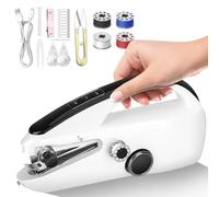 Mini machine à coudre portable pour débutants - Machine à coudre pratique avec deux niveaux de vitesse et de puissance, fonction de point rapide pour la maison, les voyages et les réparations de