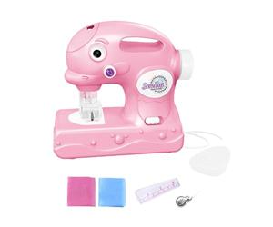 Mini machine à coudre pour débutants - Machine à coudre portable avec lumière | Portable Śewings achines jouet imaginaire arts et travaux manuels Jouets élaboration de réparation pour