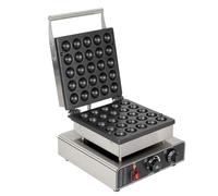 Mini machine à crêpes hollandaise 1750 W électrique antiadhésive pour crêpes, muffins, 25 crêpes rondes, plage de température 50 à 300 ℃