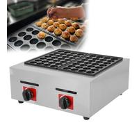 Mini machine à crêpes hollandaises Takoyaki à gaz anti-adhésif pour la maison et les restaurants, les cafés, les boulangeries, B