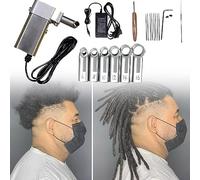 Mini machine à crocheter pour dreadlocks pour un entretien rapide et sûr des dreadlocks, idéal pour les extensions de cheveux humains et synthétiques