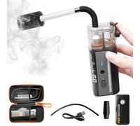 Mini machine à fumée avec télécommande sans fil, 30 W, portable, avec batterie, portée de 10 m, rechargeable, pour photographie, mariages, fêtes et Halloween