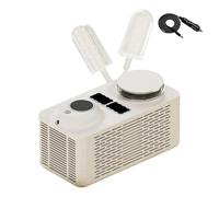 Mini machine à glace portable, 150 W, machine à glace faite maison avec 4 bâtons, glacière automatique, 2 pops en 25 minutes, for la maison, le camping, le bureau(Yellow,Car power cable)