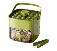 Mini Machine à Glaçons Portable Avec Couvercle Et Bac De Rangement - 50 Glaçons, à Extraction Par Simple Pression, Poignée Cachée, Idéale Pour Cocktails