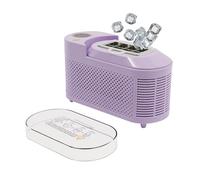 Mini Machine à GlaçOns Portable De 12v,120w Ice Maker 8 Cubes/15min Machine à GlaçOns Portable Pour Le Camping, La Voiture,Le Bureau-21.6 * 9.3 * 12.8cm (Violette)