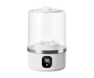 Mini machine à laver, 1 l, 3000 mAh, pour le camping, nettoyage en profondeur des sous-vêtements, vêtements de bébé, chaussettes, pour appartements, dortoirs, blanc/vert