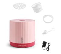 Mini Machine À Laver 2 En 1 Petite Laveuse 25X25X24cm Capacité De 4L Laveuse Pratique Pour Maisons Individuelles, Intérieur Et Extérieur, Voyage(Pink)