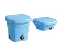 Mini Machine à Laver,4.5 L Machine a laver Portable avec Amovible& Panier D'essorage Pliable,3 Modes de Nettoyage,Washing Machine Pliables pour Sous-Vêtements et Petits Vêtements (Bleu)