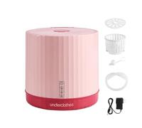 Mini machine à laver 4L, Machine a laver portable, Faible Consommation d'Eau et d'Énergie,Lave-linge De Voyage, De Camping, Pour Sous (Rose)