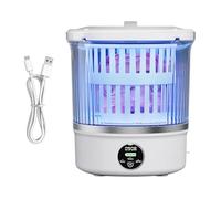 Mini Machine à Laver - 9.06 Inches PP Portable | USB Rechargeable 3L Digitale - Silencieuse Étanche Antidérapante Pour Sous-vêtements Chaussettes Voyage Camping Appartement