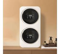 Mini machine à laver à double baril avec double chambre, plusieurs modes de lavage, lavage et séchage en un, taux élevé d'élimination des bactéries pour les petits espaces