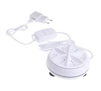 Mini Machine à Laver à Turbine Portable 5v 10w, Blanche | Abs Résine, Prise Ac220v, Simple à Utiliser, Installation Facile, Voyages D’affaires et Déplacements