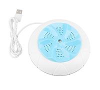 Mini machine à laver à turbine ultrasonique portable, outil de nettoyage pour les enfants en voyage, capacité de 1 kg, alimenté par USB, matériau ABS rose bleu 5,1 pouces (Bleue)