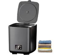 Mini machine à laver automatique avec tuyau de vidange, 4 modes pour vêtements de bébé, sous-vêtements, camping-car, camping - LCD tactile, moteur silencieux