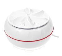 Mini Machine à Laver Blanc 10w USB Interrupteur Portable | Abs Léger, pour Vêtements et Sous-vêtements, Format Voyage et Déplacement Professionnel