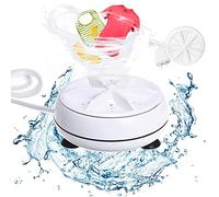 Mini machine à laver, machine à laver à ultrasons avec turbine, machine à laver turbine portable pour voyage, maison, affaires, camping, appartement, chambres universitaires pour nettoyer les