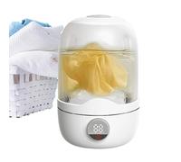 Mini machine à laver - Outil de lavage rechargeable de 21 cm pour un lavage doux, taille peu encombrante avec nettoyage automatique, rondelle de voyage pour sous-vêtements, chaussettes, vêtements de