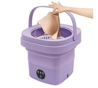 Mini machine à laver pliable 6 l 40 W avec une machine à laver qui combine les fonctions de lavage, de séchage et d'essorage, machine à laver de voyage mobile simple, pour le camping, les voyages et