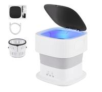 Mini Machine à Laver Pliable avec Essorage,Entrée Et Sortie D'eau Automatiques , 9L Machine à Laver pour Appartement, Blanchisserie,Camping