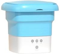 Mini Machine à Laver Pliable De 4 Kg, Compacte, Maison, Vêtements pour Bébés, sous-vêtements, Petits Objets, Appartement, Dortoir, Blanchisserie De Voyage en Camping-Car, Bluish Blue