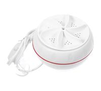 Mini Machine à Laver Portable 10w Usb, Modèle Mini Turbine pour Voyage | Abs Blanc, Chargement USB Interrupteur, pour Sous-vêtements et Chaussettes en Déplacement