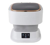 Mini Machine à Laver Portable, 11,5 L, Grande capacité, 3 Modes, Laveuse Compacte Pliable avec Tuyau de Vidange caché, Affichage Numérique Tactile LCD, Petite (Prise UE 110-240 V)