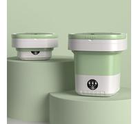 Mini Machine À Laver Portable 2 En 1 Laveuse Pratique Pliable 30x30x33cm Lave-linge De Voyage, De Camping, Capacité De 12L, Pour La Maison, Le Dortoir(Green)