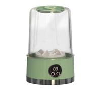 Mini machine à laver portable, 3 000 mAh, rechargeable, nettoie en profondeur les sous-vêtements/chaussettes, vêtements de bébé, petit linge pour appartement, dortoir, hôtel, voyage et camping, vert