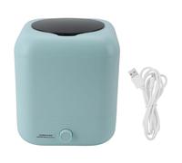 Mini Machine à Laver Portable 5L, Affichage Digital, 3 Niveaux de Programmation, Chargement par le Haut, Étanche, Auto Vidange - Recharge USB, Compacte pour Voyage et Usage (Bleue)