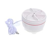 Mini Machine à Laver Portable à Turbine Pliable Blanche Pp | Nettoyage Turbo, pour Vêtements et Robes en Voyage D'affaires, Format Compact pour Déplacements