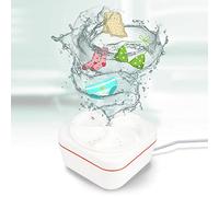 Mini machine à laver portable alimentée par USB pour les voyages et les petits espaces - Lave-linge compact 18 W avec arrêt automatique en 30 minutes et support à ventouse -