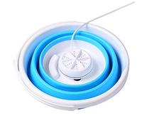 Mini machine à laver portable avec baignoire pliable Laveuse de turbine à ultrasons compacte, alimenté par USB, lave-linge pliant, appartements de camping, dortoirs caravane 10L