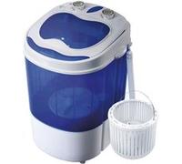 Mini Machine à Laver Portable avec Centrifugeuse, pour Camping et les Voyages Briebe WM1111 150W Blanc/Bleu 00188