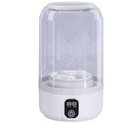 Mini machine à laver portable | Batterie 4000 mAh et design étanche | Rondelle compacte à écran tactile LED de 1,5 L, kaki (blanc)